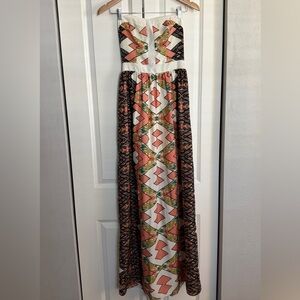 Lavender Brown Maxi Dress - XS